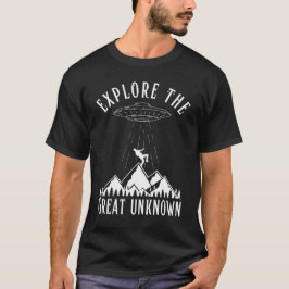 Camiseta Explore o Excelente Desconhecido Rapto Engraçado d