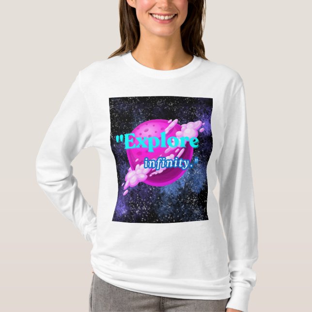 Camiseta Explore o infinito (Frente)