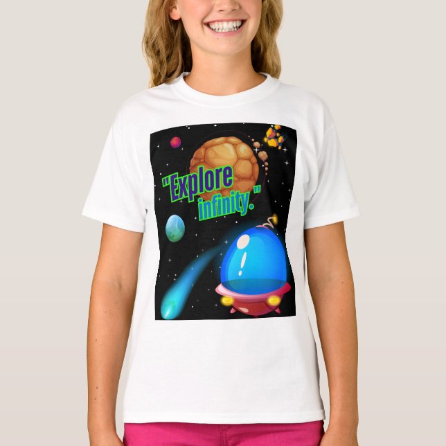 Camiseta Explore o infinito (Frente)