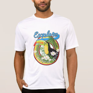 Camiseta Explore o logotipo do viagem do Placencia Belize