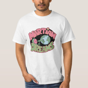 Camiseta Explore o planeta vermelho com os gráficos mars