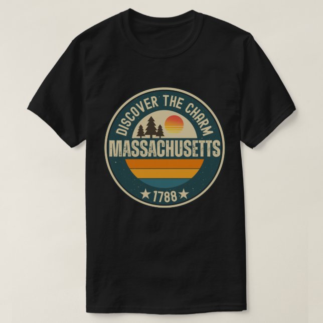 Camiseta Explore os Designs de Massachusetts para cada pass (Frente do Design)