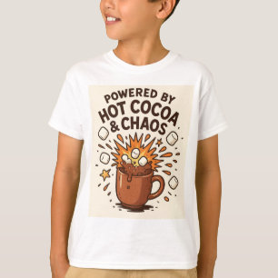 Camiseta Explosão Caótica de Cacau Quente