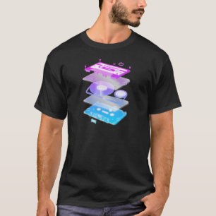 Camiseta Explosão da gaveta - música do disco-jóquei do 
