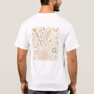 Camiseta Explosão de Arte Artesanal Detalhada para