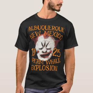 Camiseta Explosão de Baleia Cachalote ALBUQUERQUE NOVA MÉXI