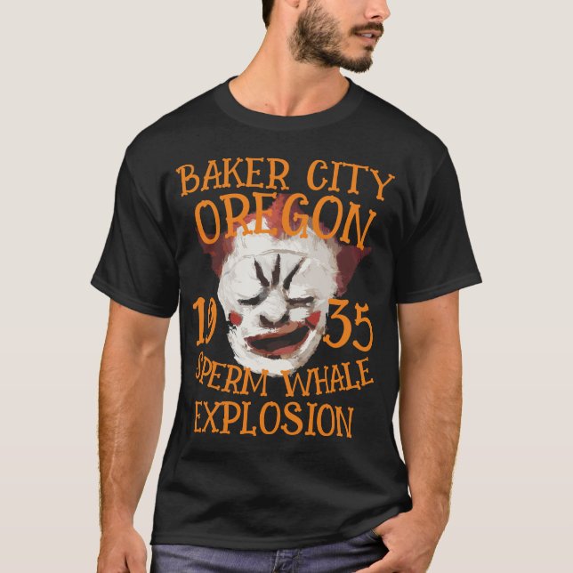 Camiseta Explosão de baleia cachalote FW HG SL BAKER CITY O (Frente)