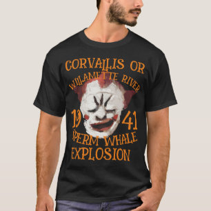 Camiseta Explosão de baleia de esperma CORVALLIS OREGON 194