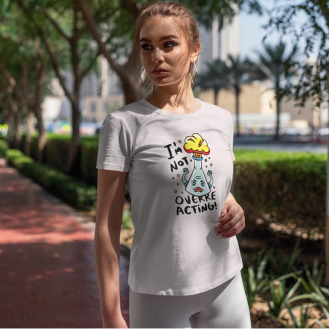 Camiseta Explosão de Frasco de Química (Criador carregado)