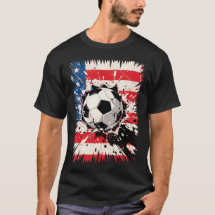 Camiseta Explosão de Futebol Choque Legal Para Fãs de Espor