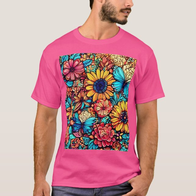 Camiseta Explosão de porta flexível vibrante (Frente)