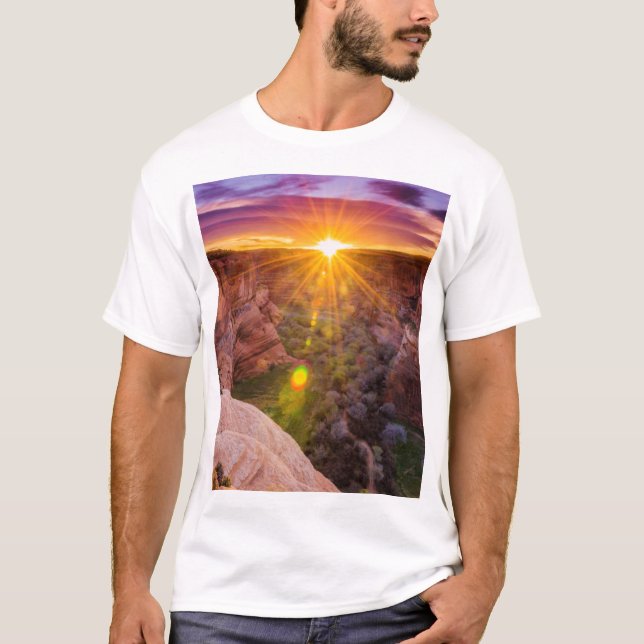 Camiseta Explosão de sol no Canyon de Chelly, AZ (Frente)