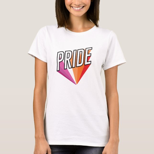 Camiseta Explosão do Orgulho Lésbico (Frente)