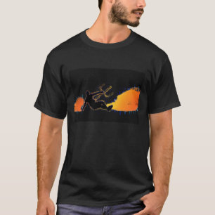 Camiseta Explosão do papagaio (escura)
