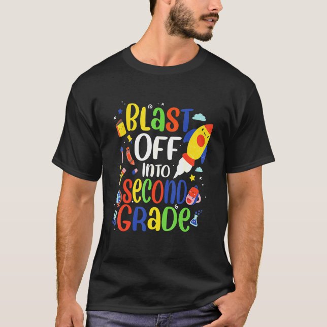 Camiseta Explosão Em segundo De Alô De Segundo Grau (Frente)