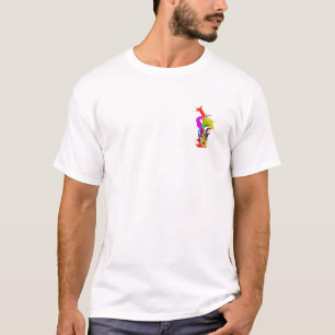 Camiseta Explosão Líquida Vibrante: Salpico de Tinta Abstra