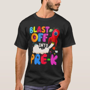 Camiseta Explosão No Astronauta Pré-K Espaço Exterior Prime