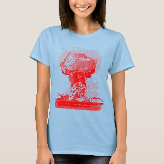 Camiseta Explosão nuclear. (Frente)