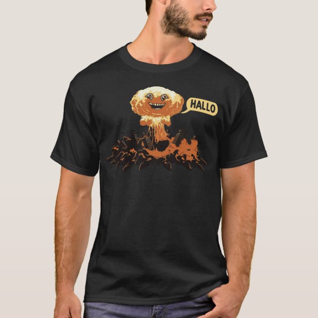 Camiseta Explosão Nuclear Funny - Hallo (Frente)