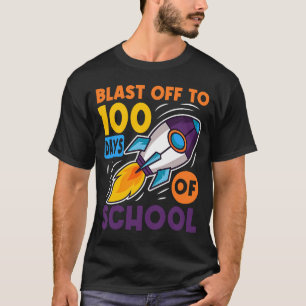 Camiseta Explosão para 100 dias de Viagem do Espaço Exterio