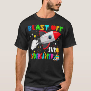 Camiseta Explosão Para O Espaço Exterior Do Foguete Do Jard