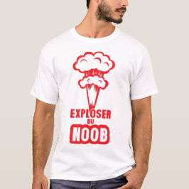 Camiseta exploser du noob gamer bombe dessin