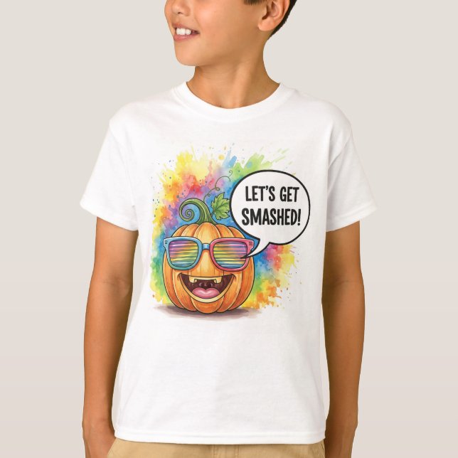 Camiseta  Explosive Pumpkin, by Natasha Us   (Frente)