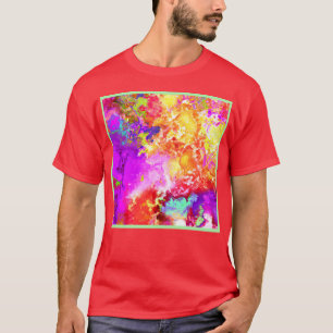 Camiseta Explosões de cor de Abstrato artístico