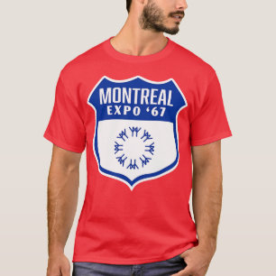 Camiseta Expo 67 Montreal World Fair Retro Shield Blue