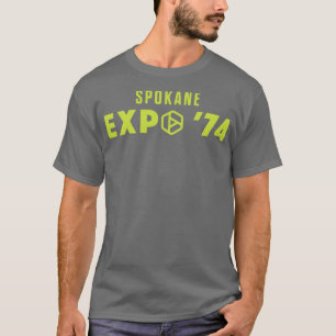 Camiseta Expo 74 Mundos Spokane Verde Justo Ícone O