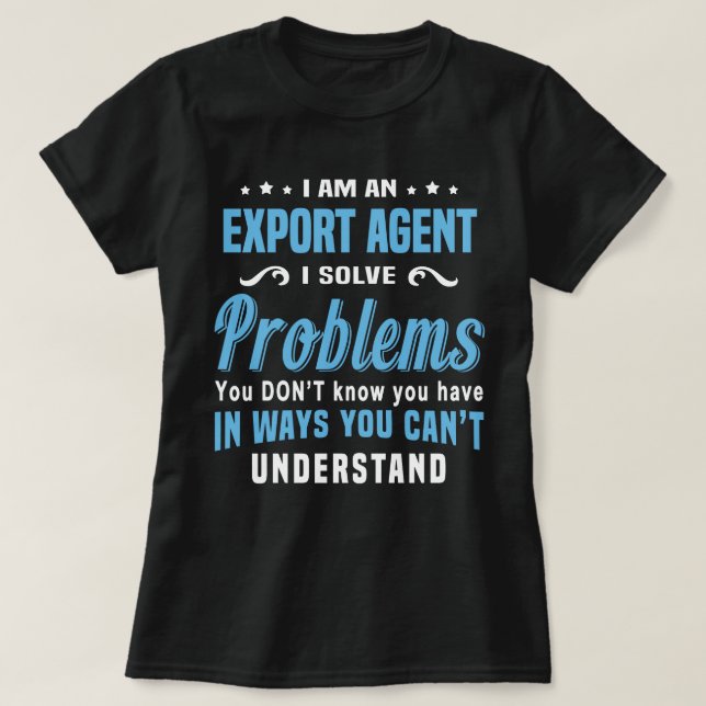 Camiseta Exportar agente (Frente do Design)
