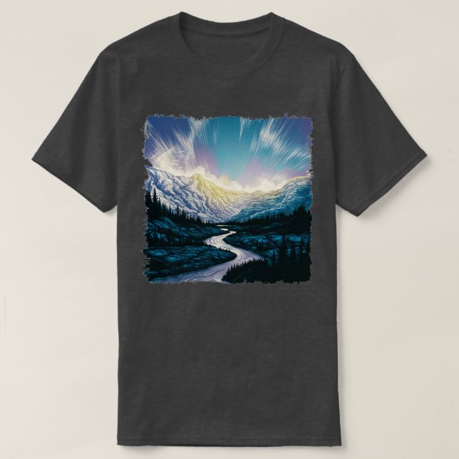 Camiseta Exposição ao norte com o design de TShirt (Frente do Design)