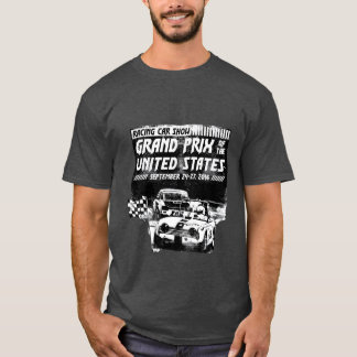 Camiseta Exposição de Carros de Corrida Antigos EUA 2016 me