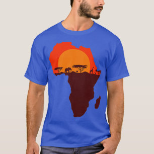 Camiseta Exposição dupla Art Africa Safari Funny Idea