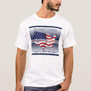 Camiseta expressa do tea party para homens