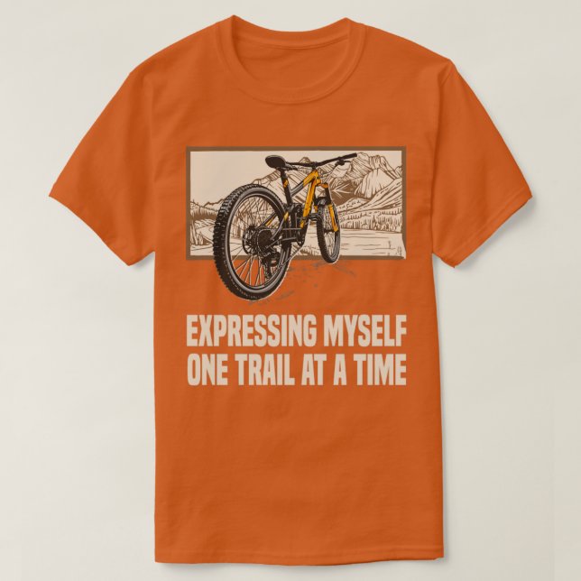 Camiseta Expressando a mim mesmo uma picada de bicicleta de (Frente do Design)