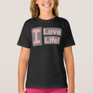 Camiseta Expressão Bela Design "Vida de Amor". Comprar Agor