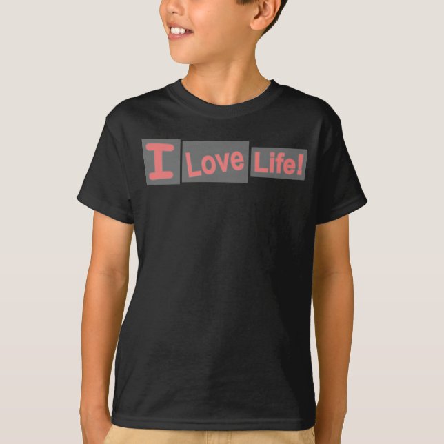 Camiseta Expressão Bela Design "Vida de Amor". Comprar Agor (Frente)