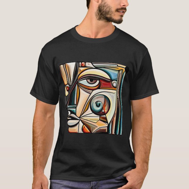 Camiseta Expressão Cubista Tee 2 Masculinos (Frente)