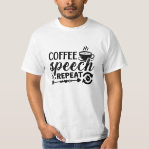 Camiseta Expressão do Café da Saúde Mental Ansiedade Repeti
