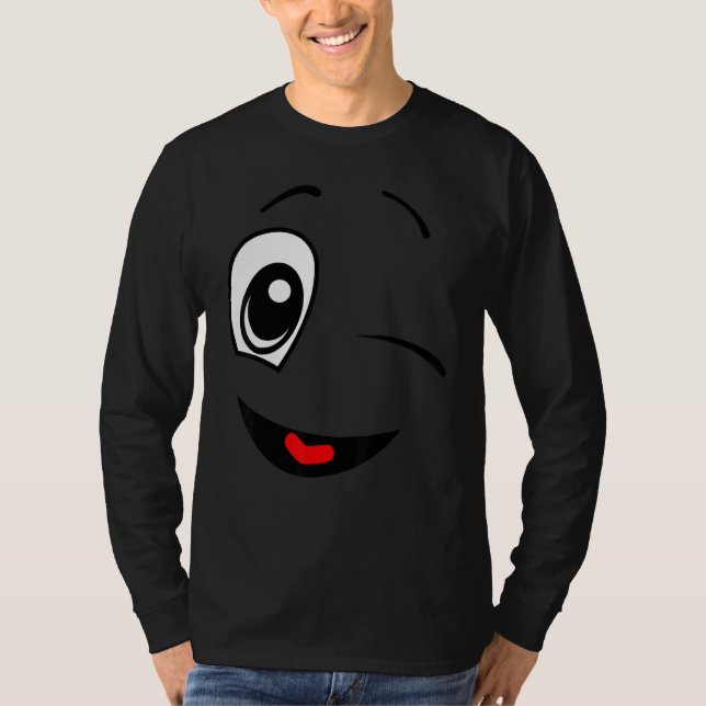 Camiseta Expressão Facial Positiva Vencedora Amiga (Frente)