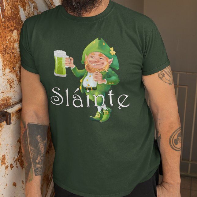 Camiseta Expressão irlandesa Escrã e Leprechaun (Criador carregado)