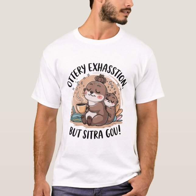 Camiseta Expressão Ottery Preguiça e Bebê Fofo (Frente)