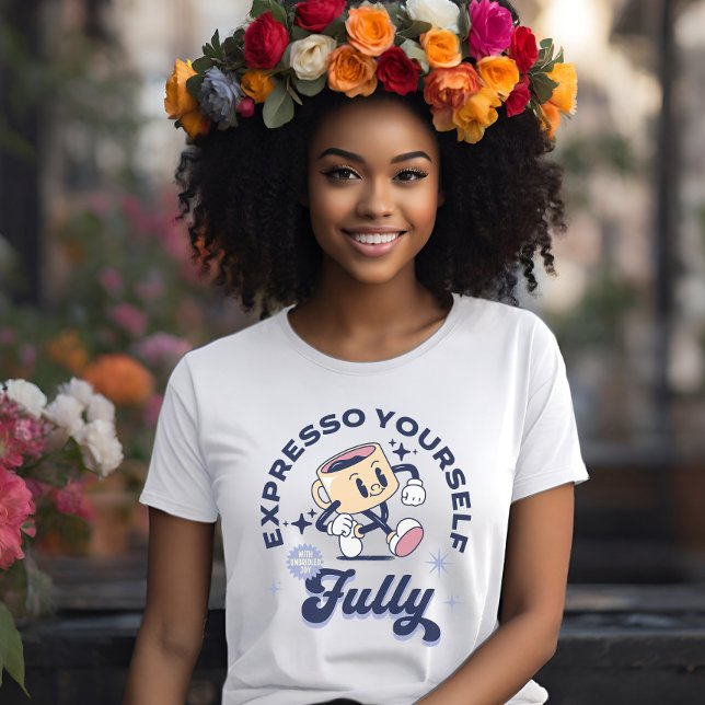 Camiseta Expresse-Se Café Espresso (Criador carregado)