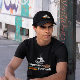 Camiseta Expresse-se com Design de Café Retro