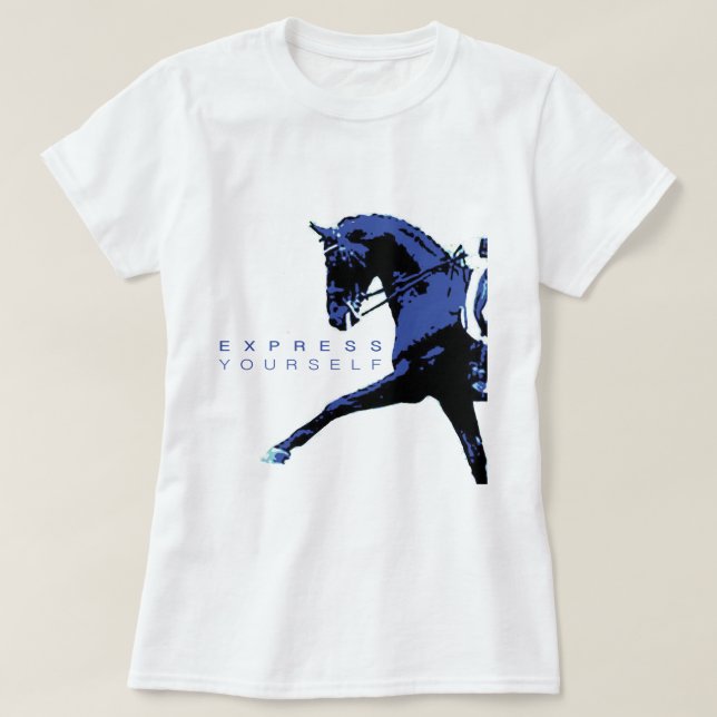 Camiseta "Expresse-se", Teatro de Dressage (Frente do Design)