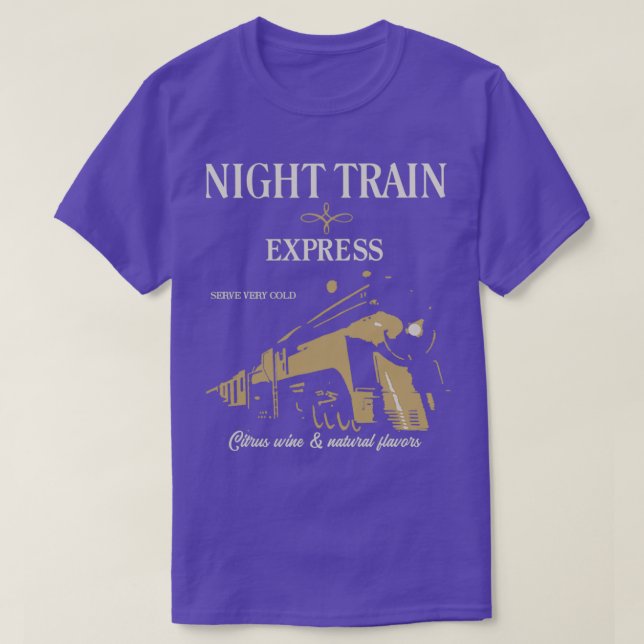 Camiseta Expresso de Comboio Noturno (Frente do Design)