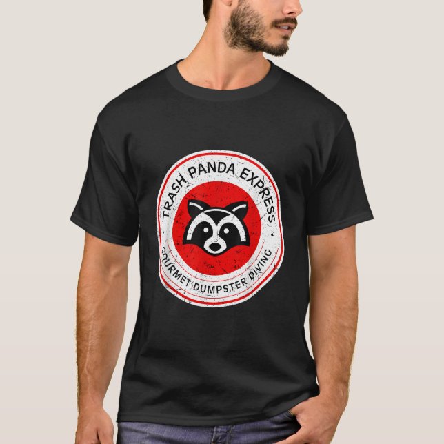 Camiseta Expresso de mergulho de lixo Panda Gourmet (Frente)