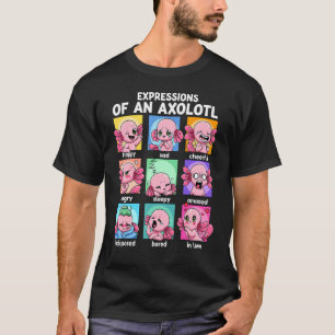 Camiseta Expressões De Modos Axolotl Mexicanos Caminhando F