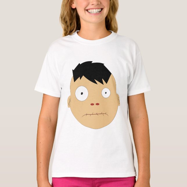 Camiseta Expressões de rosto Zombie (Frente)
